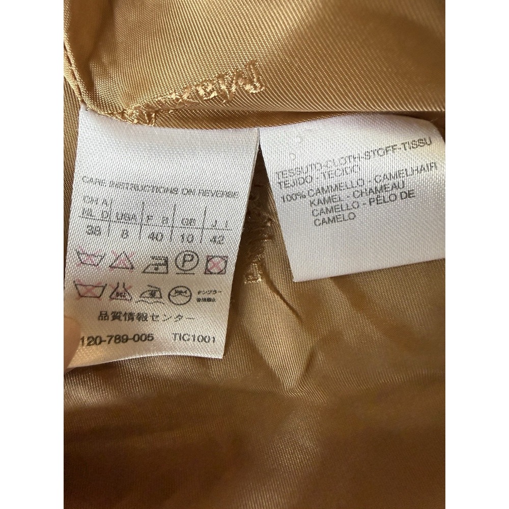 Vintage Max Mara Made in Italy Camel Hair Jacket Tan Women EU 42 US 6 Tan Blazer - Picture 9 of 12